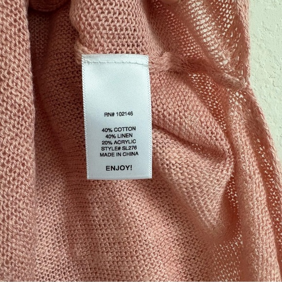 Michael Stars Pink Cold Shoulder Sweater - size Xs - Picture 6 of 7